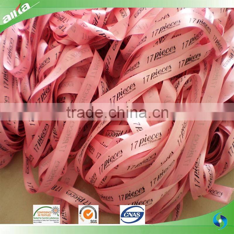 High Quality custom printed polyester satin ribbon