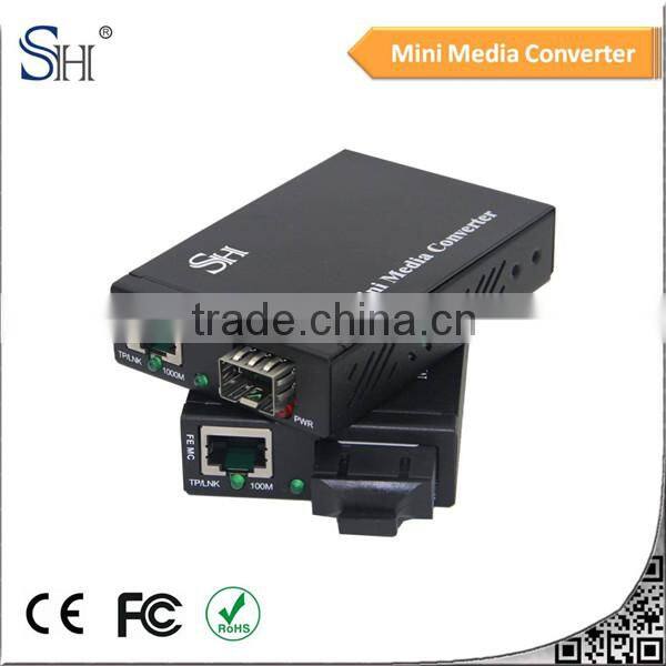Cost-saving mutimode surveillance specified SC 12v dc media converter