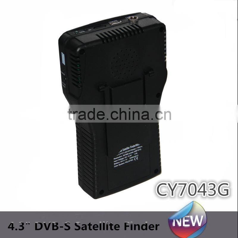 CY7043G 4.3" Satellite Finder Meter Test ABS-S Signal