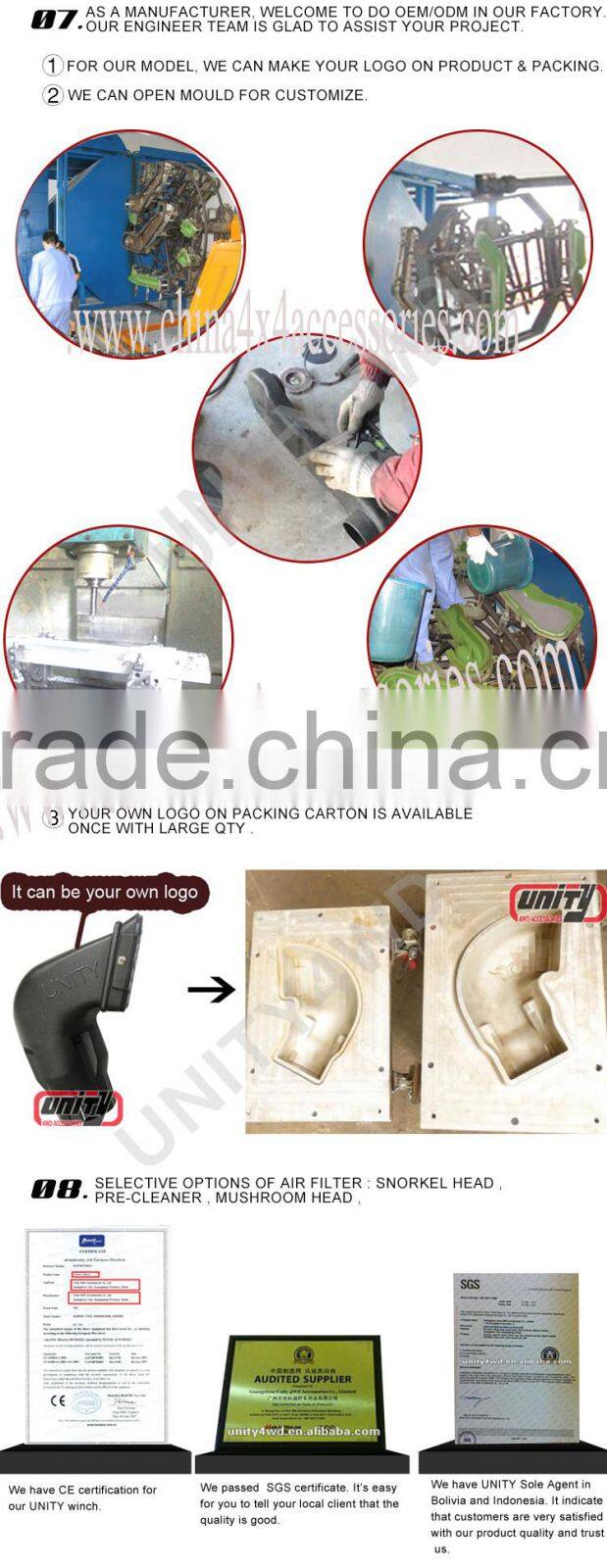 China 4x4 accessories 4wd snorkel Pajero snorkel