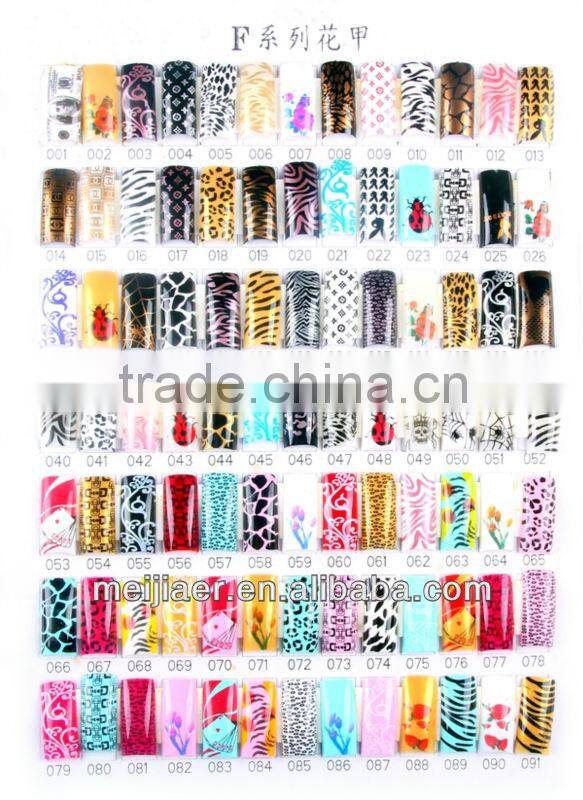 French colored acrylic nail tips nail arts products