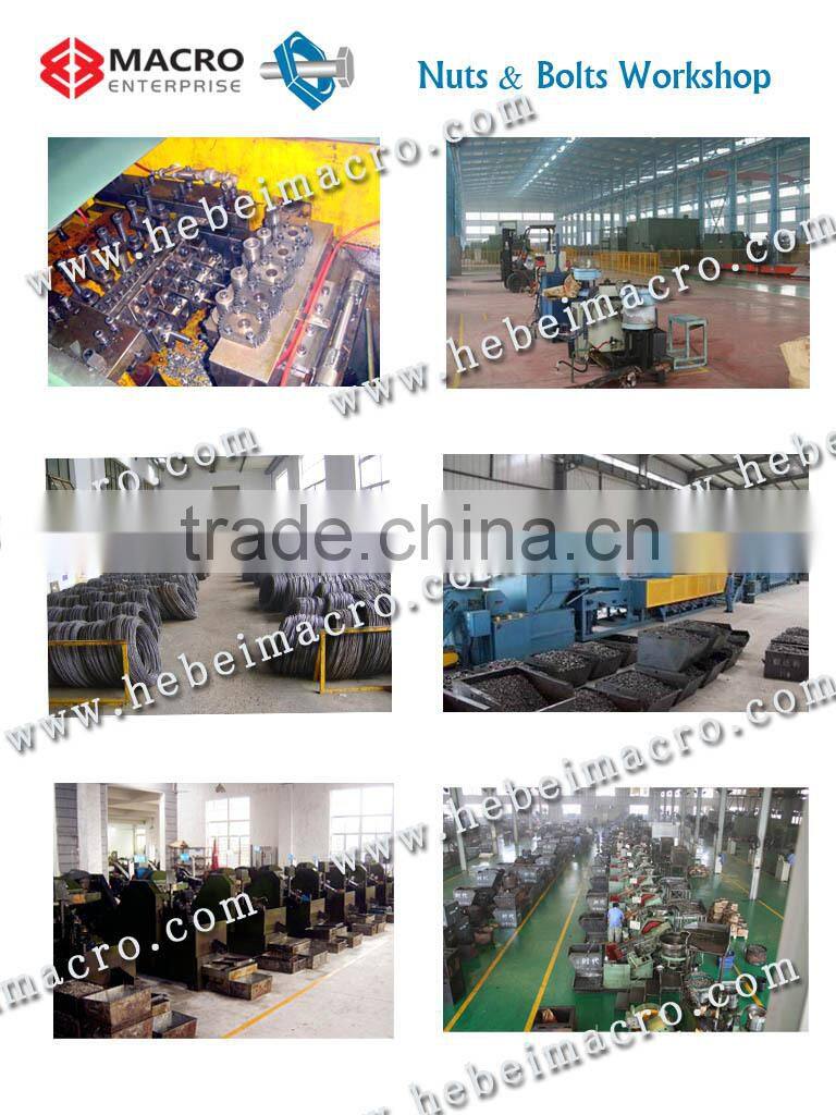 DIN 6334 Carbon steel blue zinc plated hexagonal long nuts