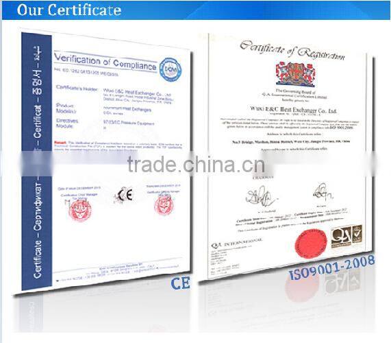 New Aluminum 15L Capapity air oil cooler for concrete mixer truck