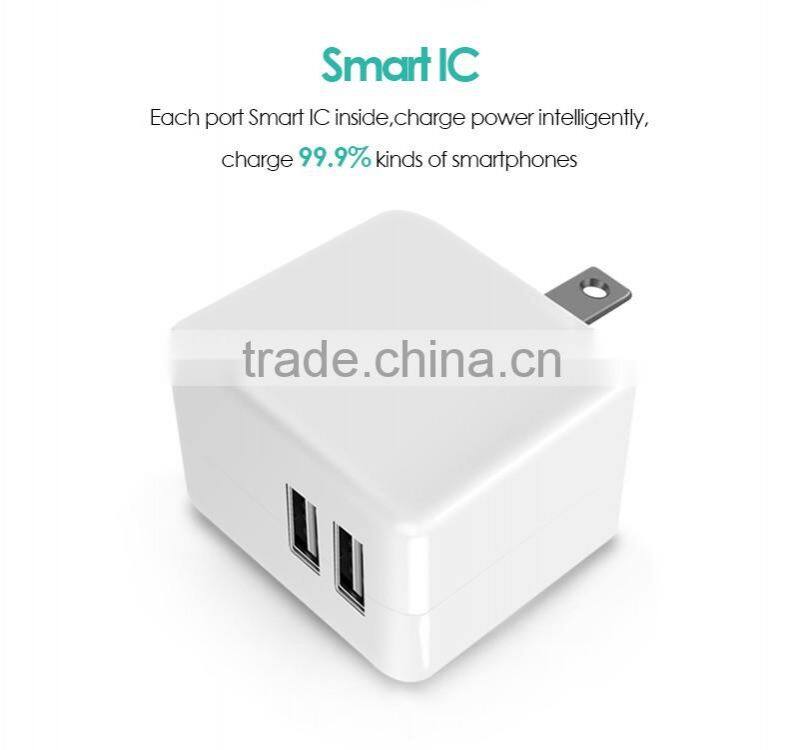 OEM supported 2 USB mini max power battery charger