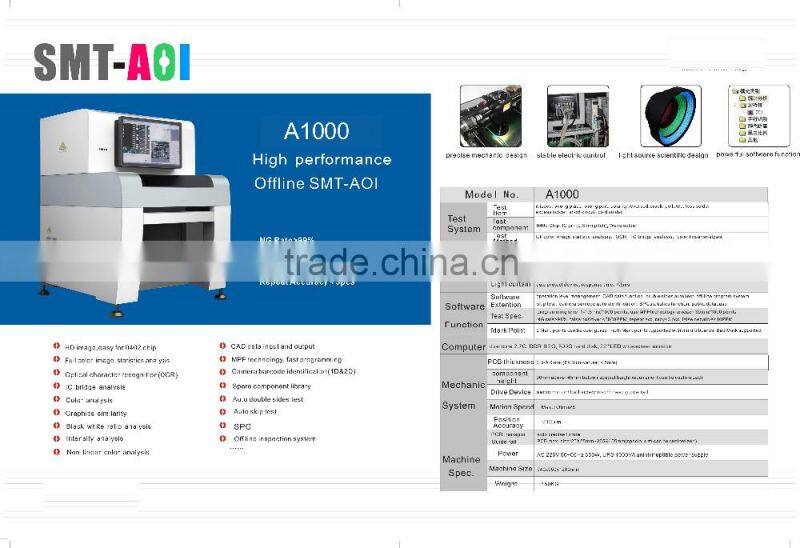 Shenzhen manufacturer High Precision Inspection off-Line Aoi Machine