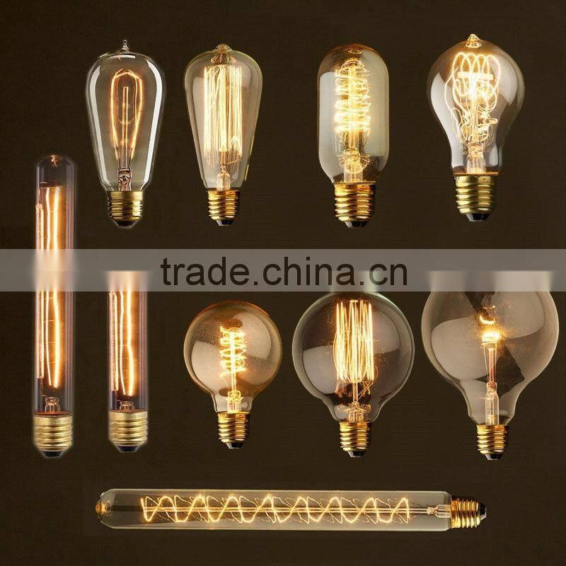 Different style of Edison energy-saving tungsten filament lamp decoration lamp E27