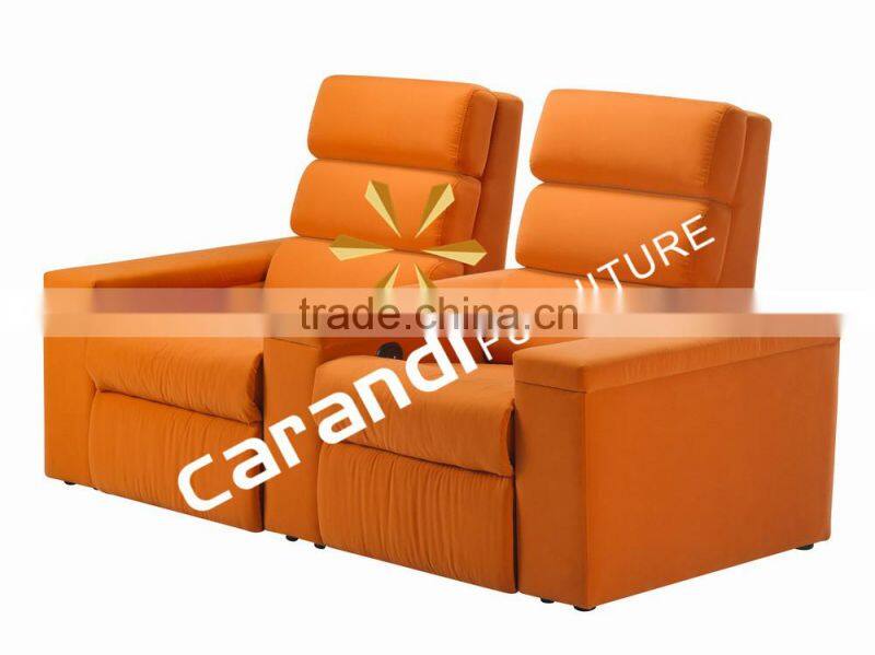 Classic functional leather home theater sofa for lovers RD-5806