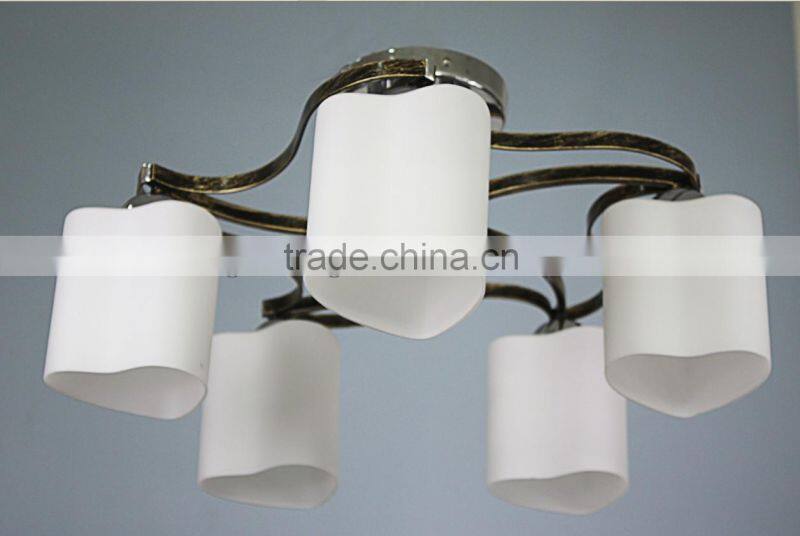 White glass/decoration ceiling lamp/chandelier lighting fixtures