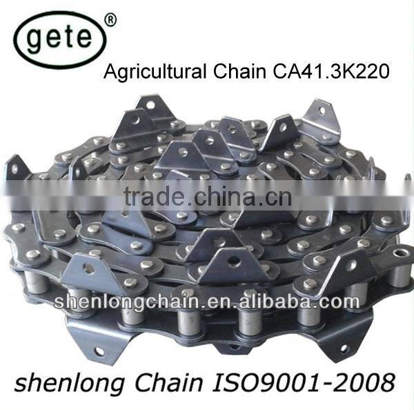GDR HD agricultural conveyor feeder chain CA413- with K220/K221 attachments both side