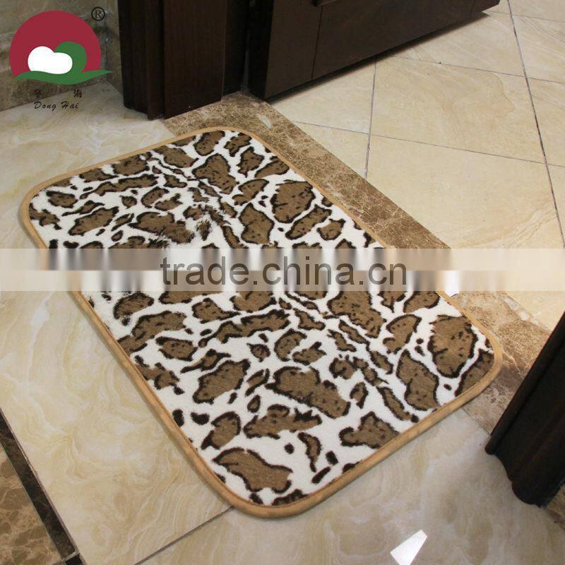 Animal print door mat room mat factory