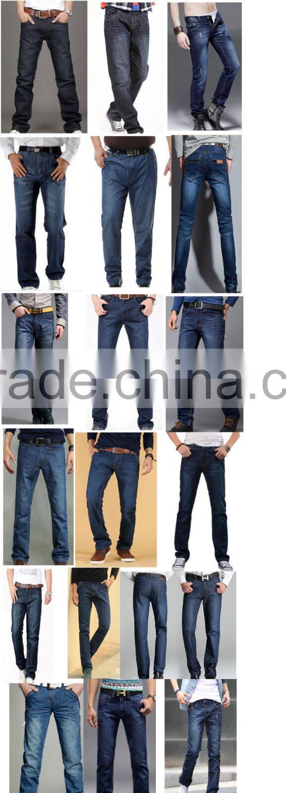 european-styled denim jeans straight jeans men baggy jeans