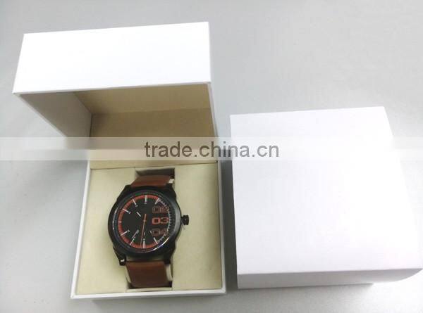 White color customized watch gift box for luxury men watch