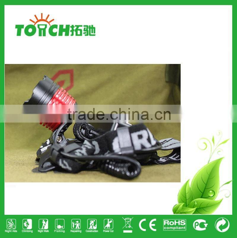 CRE E XML-T6 10W Headlamp 3W Super Bright Headlight waterproof use by 2 * 18650 batteries for outdoor camping TL-7021