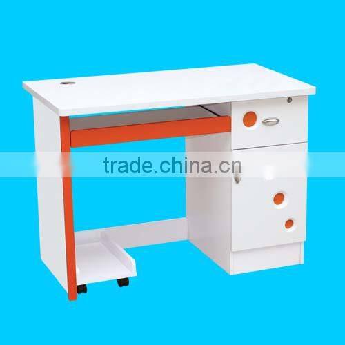 MDF board computer desk with sliding keyboard tray