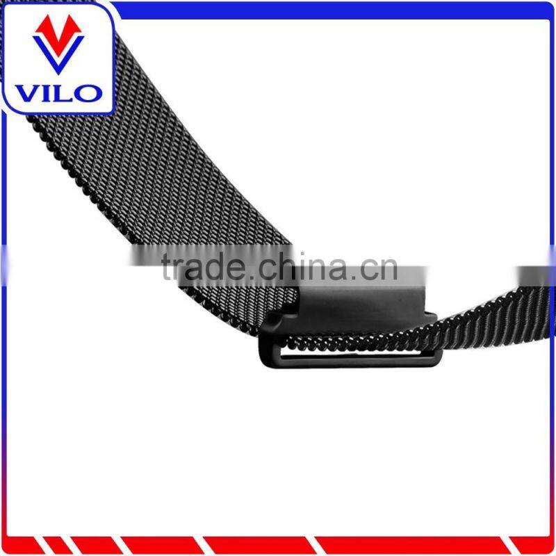 New arrival Stainless steel milanese magnetic loop watch band for fitbit watch
