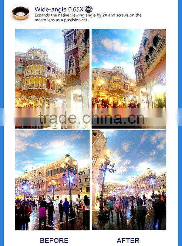 Wholesale mobile phone camera lens 4 in 1 fish eye lens, Macro,wide angle,CPL