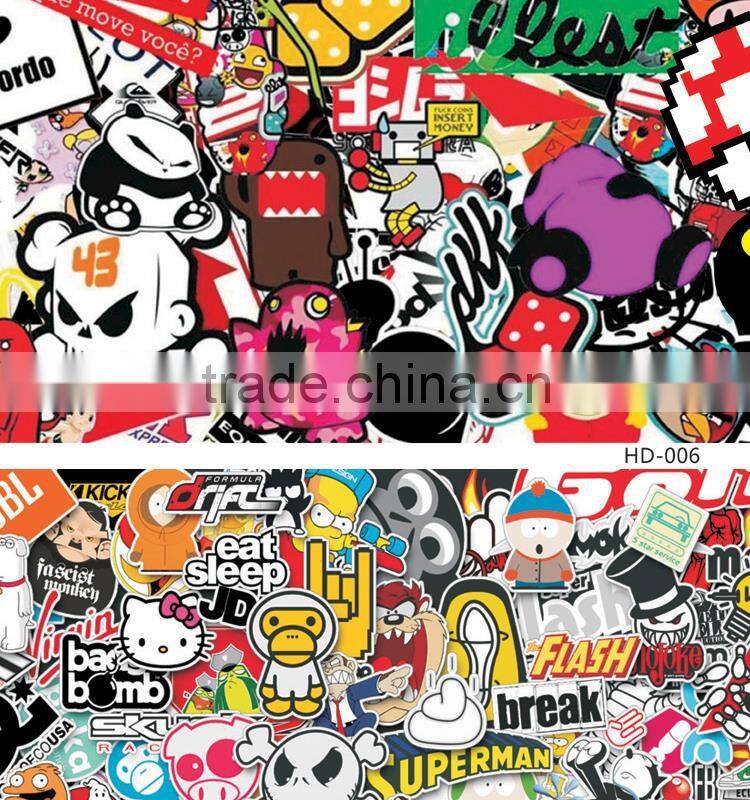 HD-003 High Quality 5x98FT Car Wrapping Film Sticker Bomb