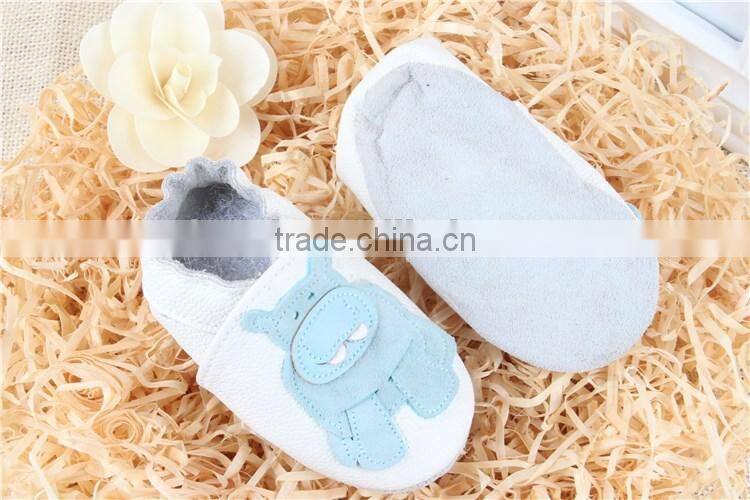 2016 Fancy Baby Prewalker Shoes Fashion Element Hippo F Cow Suede Soft Sole Newborn Baby Crib Shoes