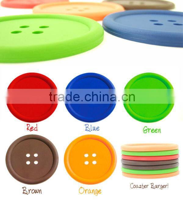 Wholesale Custom BPA Free silicone drink coasters
