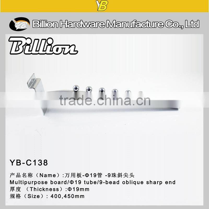 slatwall hanging hook pipe clothing hook display hook with balls