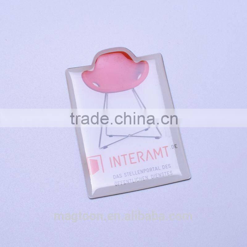 2016 latest lovely cartoon image design decorative epoxy resin fridge magnet