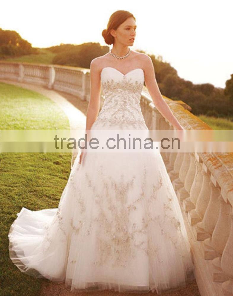 Best Selling turkey istanbul lace long train wedding dress