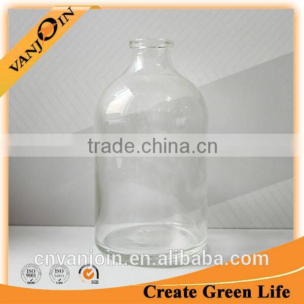 Empty Glass Amber Medical Bottle