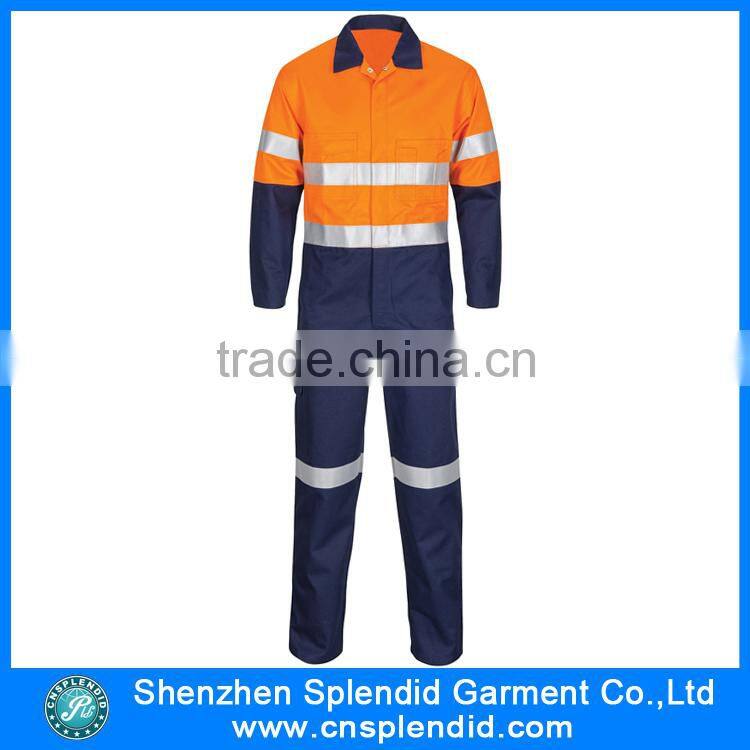 Construction coverall hi vis safety workwear