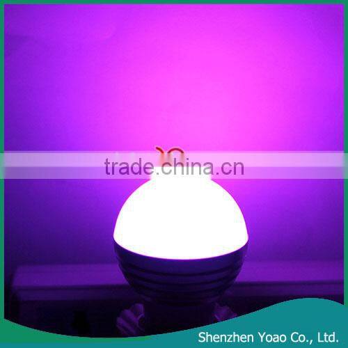 E27 3W RGB LED Light Bulb 85-265V