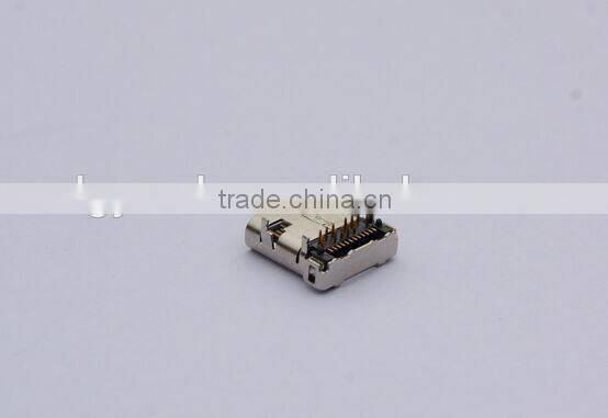 High Quality USB Type C Female Right Angle Dip Connector