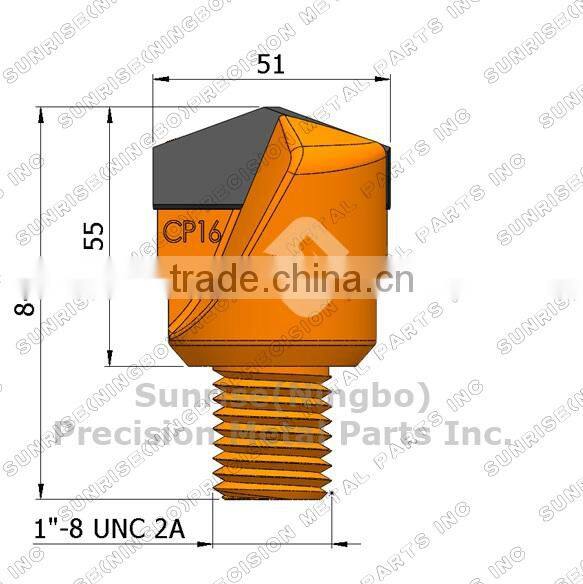 CP16 Ground drilling tungsten carbide claw cutting tools pilot drill bit