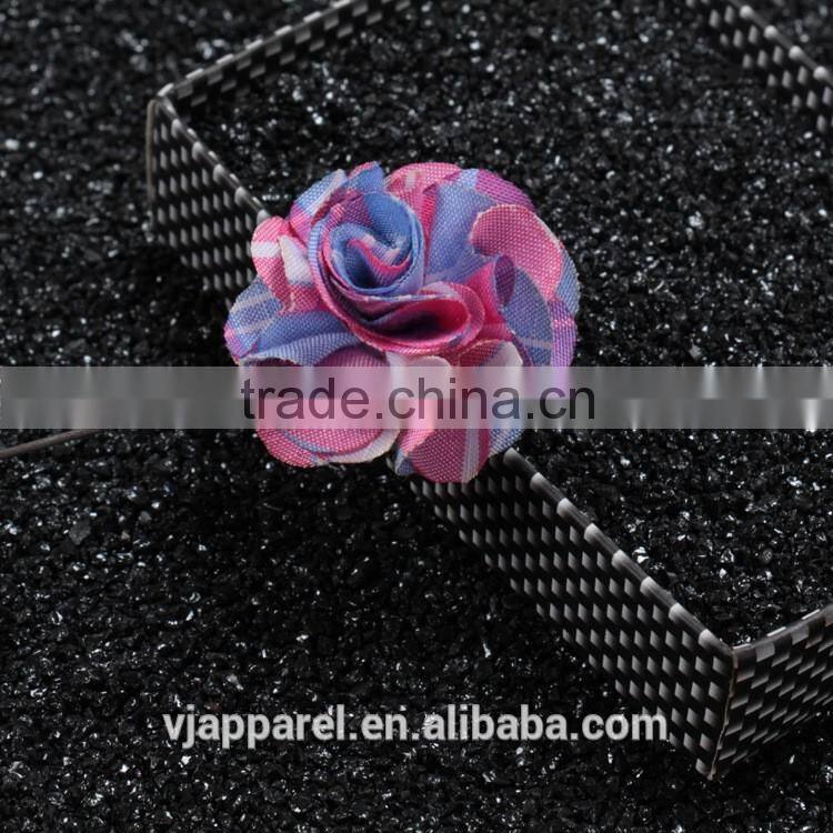 Silk flower brooch and fabric poppy flower lapel pin for dress