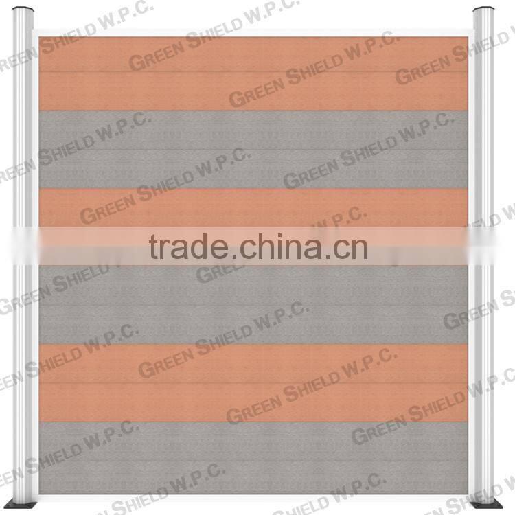 Wood Plastic Fence/Enclosure Wall 1.8m/2.0m/red/black/octagon
