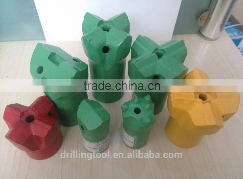 H25 45mm - 51mm steel cross type bit / steel drill bits for hard rock drilling