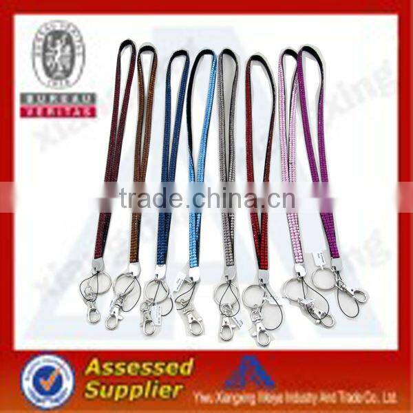 Rhinestone lanyard with name tag