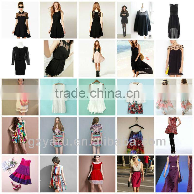 Stitching chiffon dress little black dress