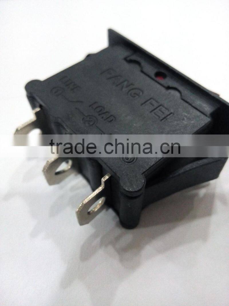 15A 125V rocker switch type 3pin circuit breaker