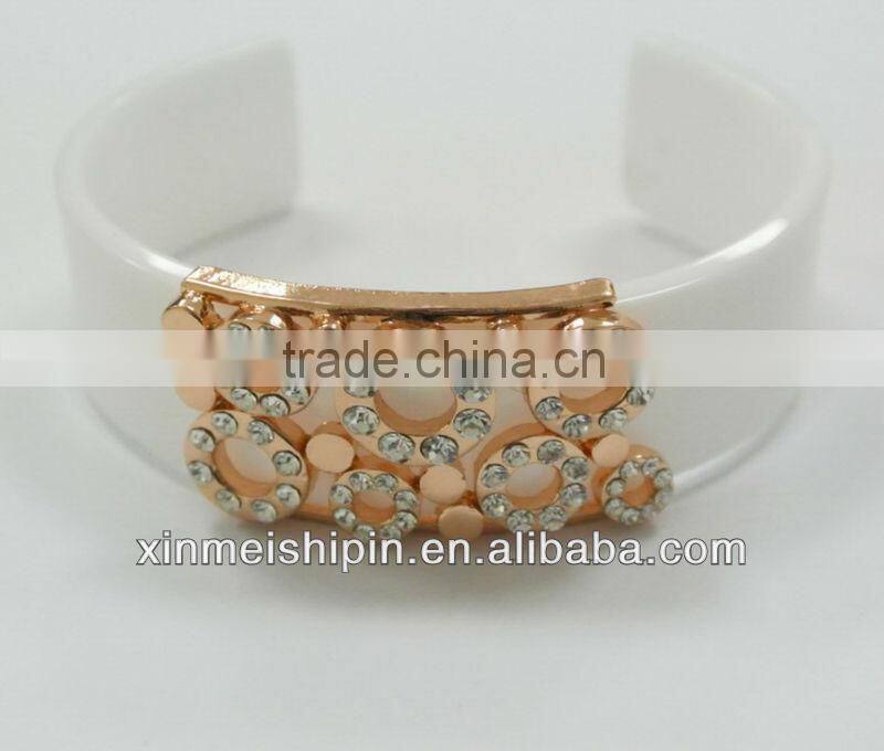 New Design Fashion Adhesive Crystal & Bracelet bangle NE004