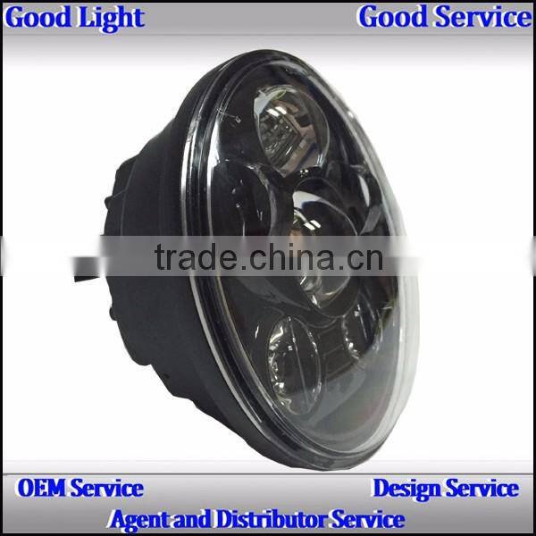 CE RoHS ISO9002 IP67 5.75'' 45w 12v DC 4000lm to 2800lm per kit Hi/Lo beam motorcycle headlight lamp for h-arley d-avision