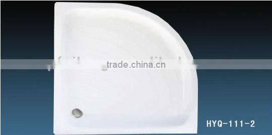 round cast iron enamel shower tray