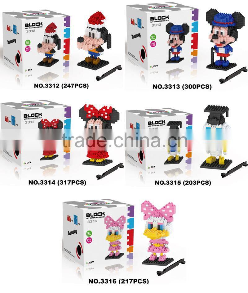 HOT ! 220pcs Super Hero Series Mini figures Nano Building Blocks For Kids