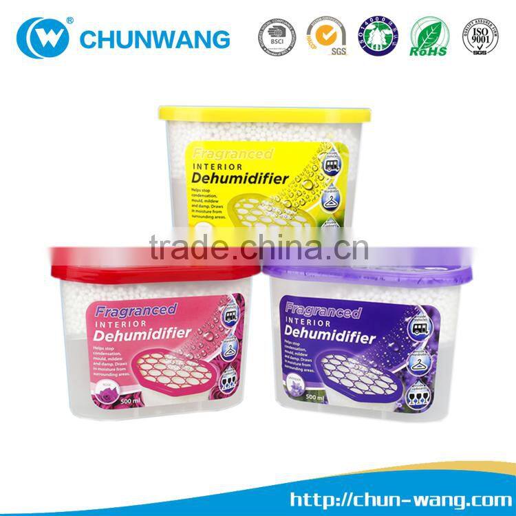 High quality wholesale price 500ml disposable fresh scents Desiccants Moisture Trap Absorber Box