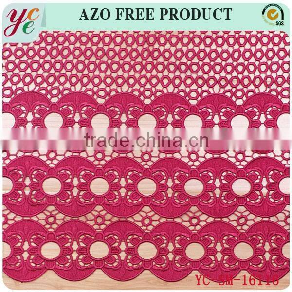 High quality chemical embroidery fabric water soluble fabric embroidery