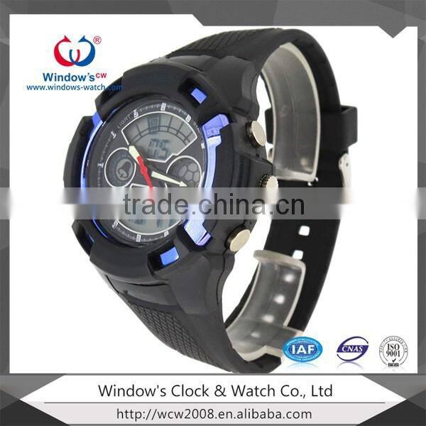 custom digital watch with rubber watch strap