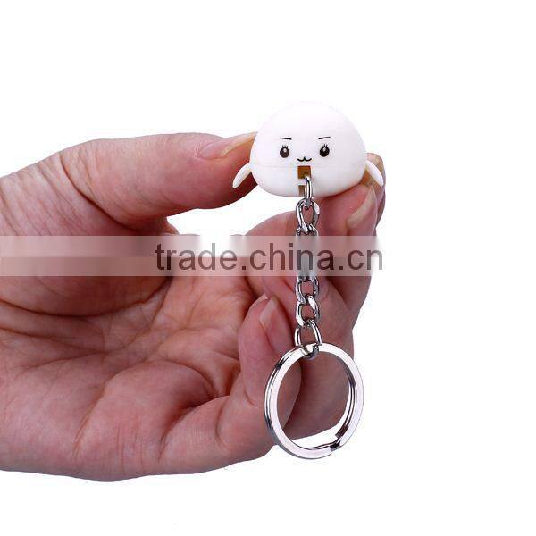 custom soft silicone animal keychain