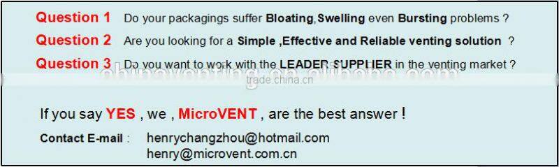 <MicroVENT> vent aluminum induction seal