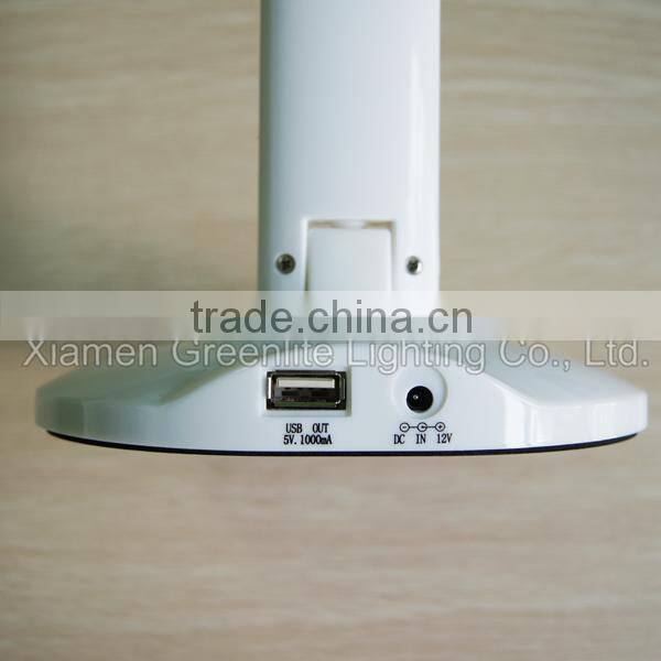 dimmable colorful LED table lamp 8.2W 12V USB output