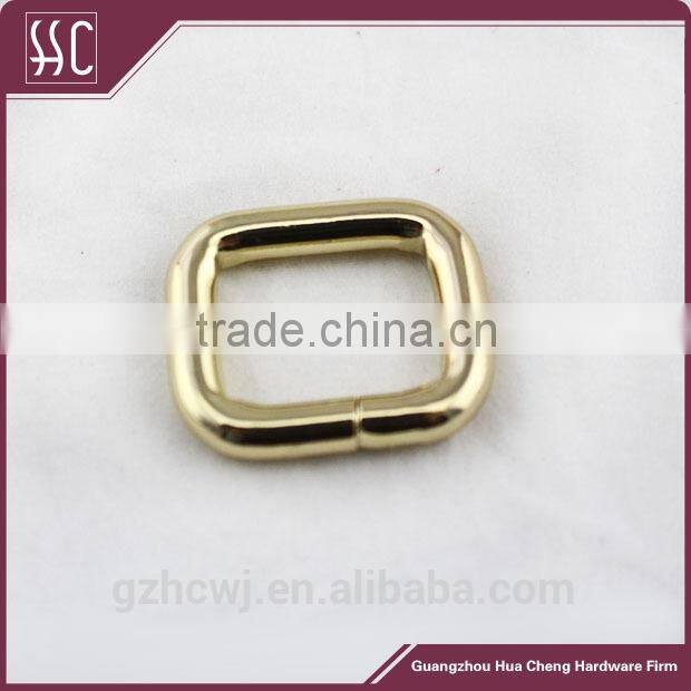 light gold handbag square ring,handbag hardware ,0.8 inches Metal square ring
