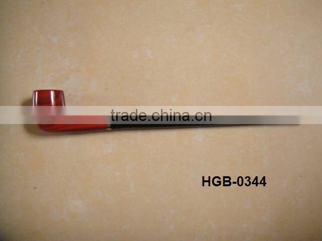 HGB-0344 12" long wooden smoking pipe