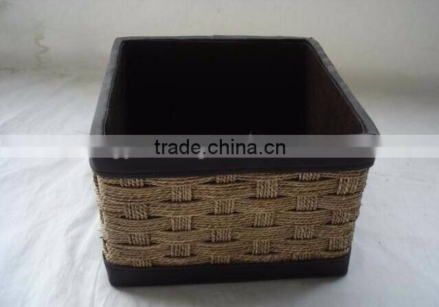 Seagrass woven medium toy collection basket
